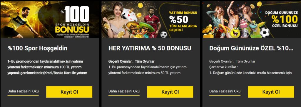 wolbet hoş geldin bonusu